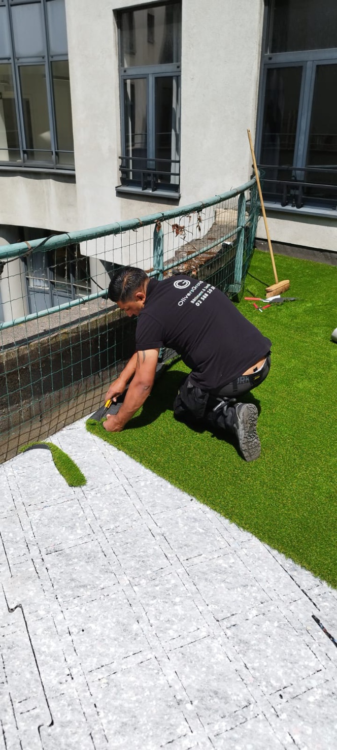 Pose de gazon Textile Pose de gazon Textile