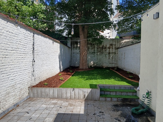 Pose de gazon Textile