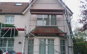 Façade : isolation, peinture et crépi mais aussi réparation de corniches ou gouttières